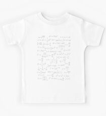 Physics - white on black Kids Tee