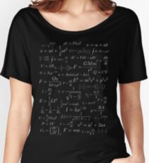 Physics - white on black Women's Relaxed Fit T-Shirt
