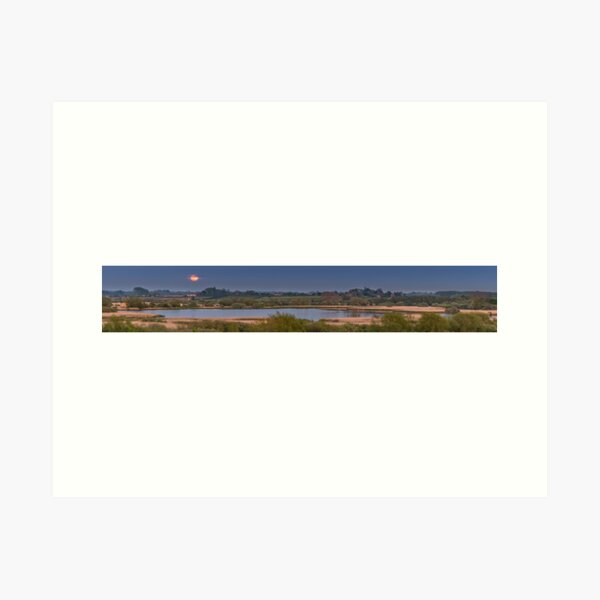 Item preview, Canterbury Stodmarsh Nature Reserve moonrise designed and sold by rogerstanger.