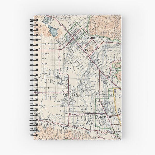 Item preview, Vintage Map of San Fernando Valley CA (1923) designed and sold by BravuraMedia.