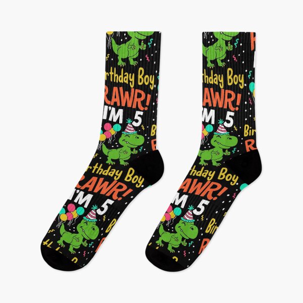 Item preview, Rawr! I'm 5 Birthday Boy Dino T-Rex Dinosaur Party designed and sold by haselshirt.
