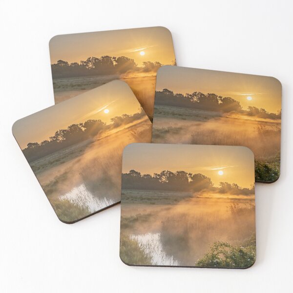 Item preview, Stodmarsh Canterbury misty sunrise designed and sold by rogerstanger.