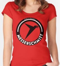 Messerschmitt Aircraft Company Logo (Black) Women's Fitted Scoop T-Shirt