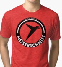 Messerschmitt Aircraft Company Logo (Black) Tri-blend T-Shirt