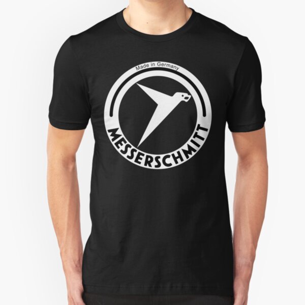 Messerschmitt Aircraft Company Logo (White) Slim Fit T-Shirt