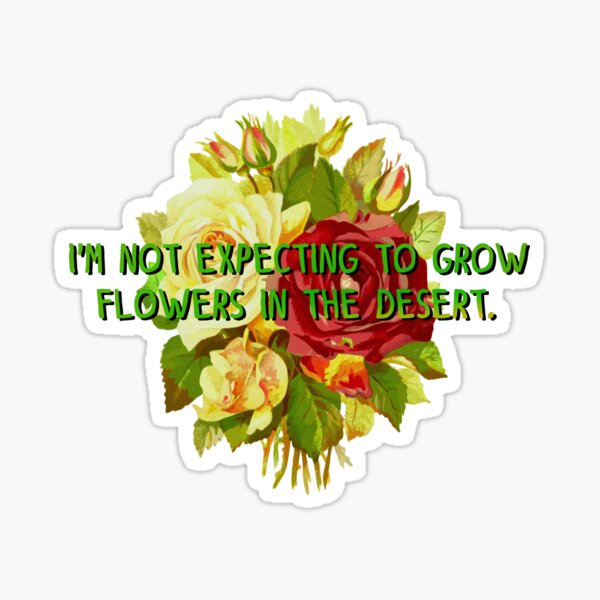 Not Expecting Flowers in The Desert - Big Country Design Sticker