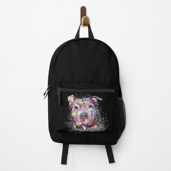 Item preview, Colorful Pitbull - Peace love designed and sold by PrettyPittie Shop.