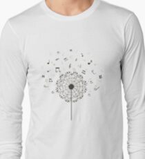Music a dandelion Long Sleeve T-Shirt