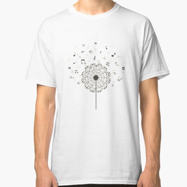Music a dandelion Classic T-Shirt
