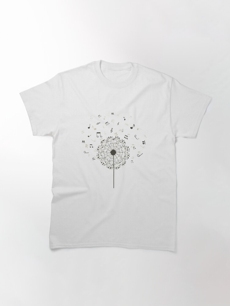 Vista alternativa de Camiseta clásica Musica un diente de leon