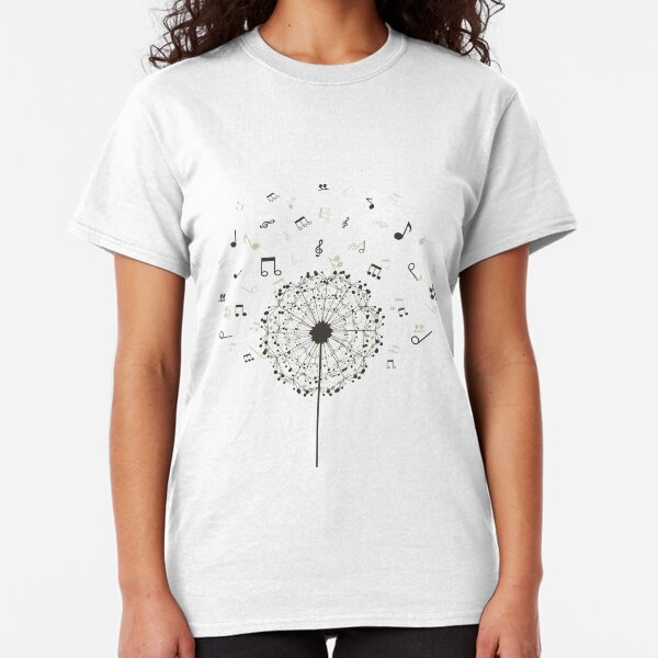 Music a dandelion Classic T-Shirt