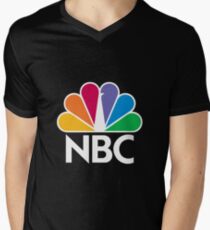 NBC Logo - White Men's V-Neck T-Shirt