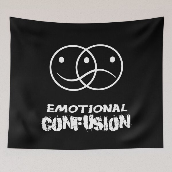 Aperçu de l'œuvre Emote de confusion émotionnelle triste heureuse créée et vendue par Oblivyum.