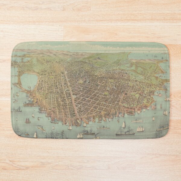 Item preview, Vintage Pictorial Map of San Francisco CA (1878) designed and sold by BravuraMedia.