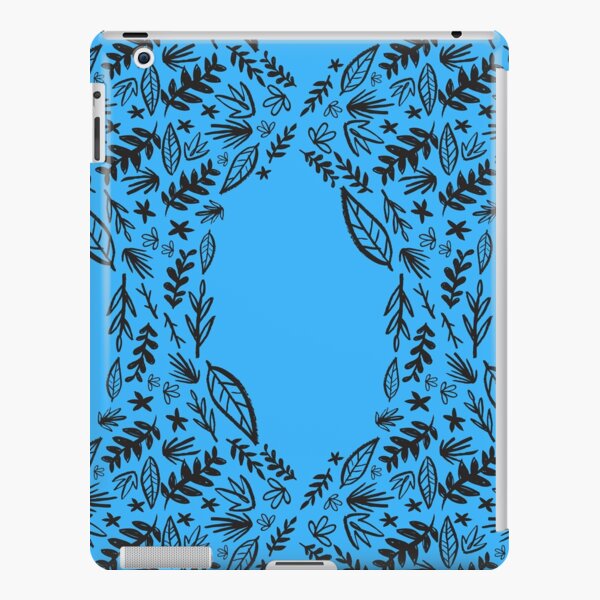Blue Tribal Pattern Flower iPad Snap Case