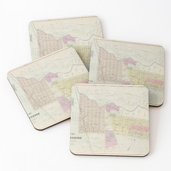 Item preview, Vintage San Leandro CA Map (1878) designed and sold by BravuraMedia.