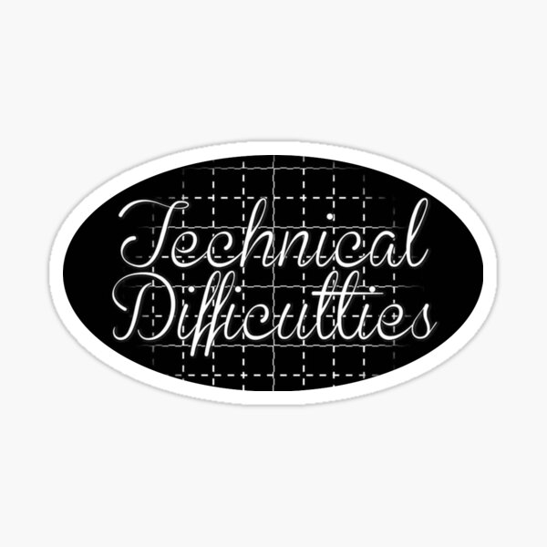 Vista previa del artículo con la obra «Technical Difficulties Rooster Teeth Achievement Hunter», diseñado y vendido por scstickerstore.