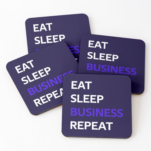 Item preview, Eat Sleep Business Repeat designed and sold by CatArtStore.