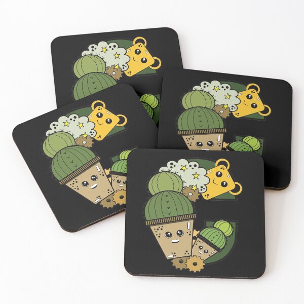 Item preview, Cute kawai Cactus doodler  designed and sold by PlusAdore.