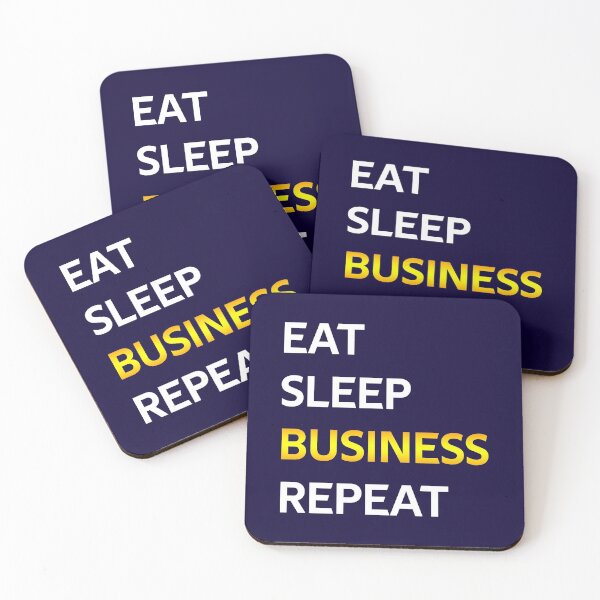 Item preview, Eat Sleep Business Repeat designed and sold by CatArtStore.