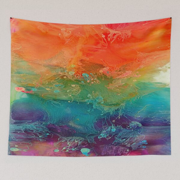 Item preview, Rainbow ink pattern  designed and sold by ArniesArt.