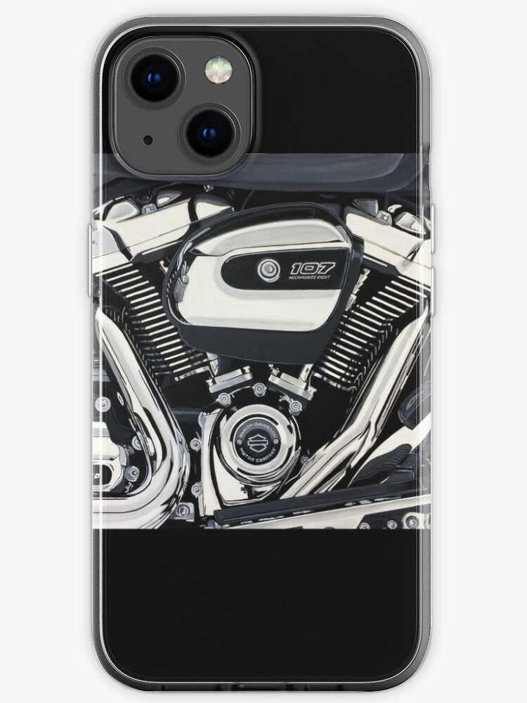 Harley Davidson Milwaukee Eight Iphone Case By Stevebrineart Redbubble