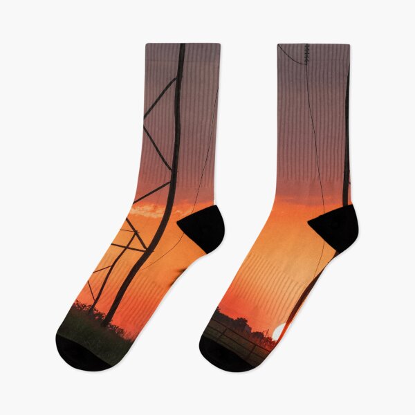Item preview, Power Lines Sunset Silhouette designed and sold by mljdwhite.
