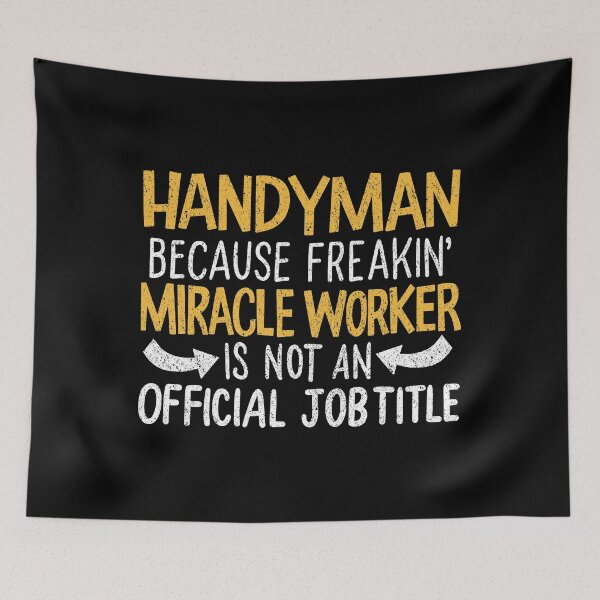 Item preview, Miracle Worker Handyman Job Title Work Career designed and sold by haselshirt.