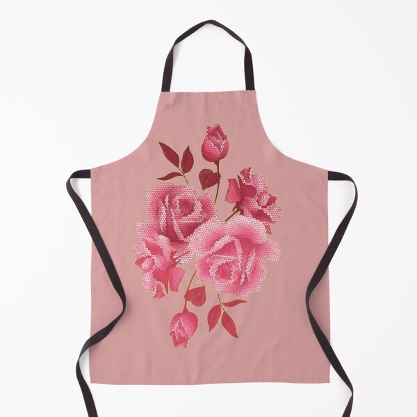 Item preview, BIG BLOOMS IN FLORAL PINK ROSES WITH A BLACK BACKGROUND DESIGN designed and sold by ozcushionstoo.