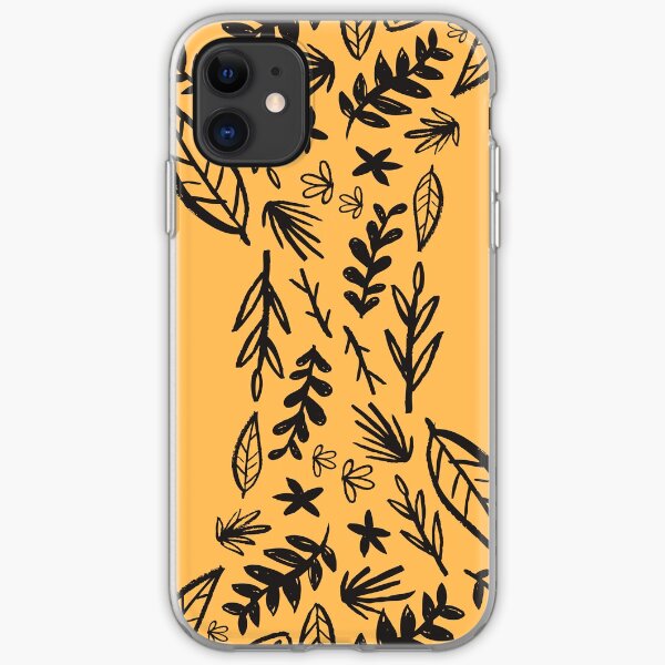 Yellow Tribal Pattern Flower iPhone Soft Case