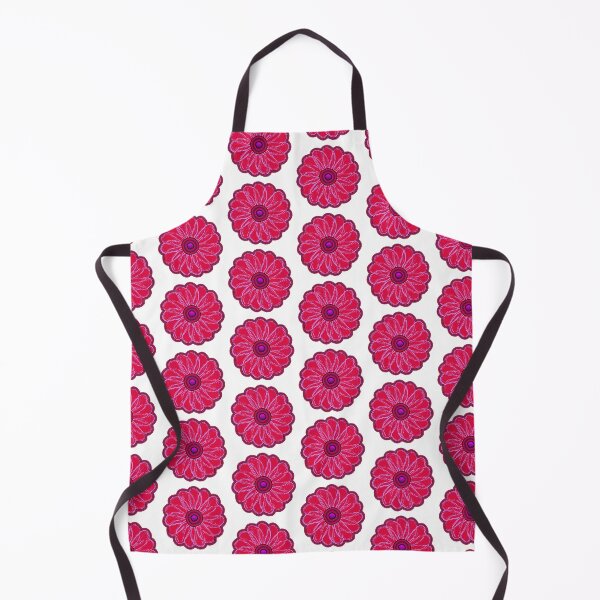Item preview, HAND DRAWN RETRO HOT PINK AND PURPLE SINGLE FLOWER DESIGN designed and sold by ozcushionstoo.