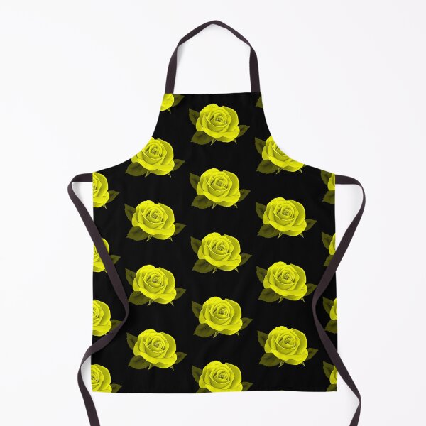 Item preview, 2017 TREND | TILED YELLOW NEON ROSE ON BLACK designed and sold by ozcushionstoo.