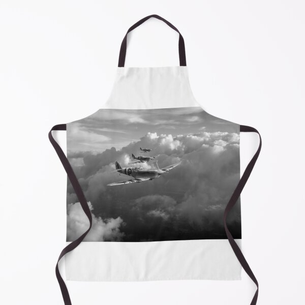 Item preview, Spitfires among clouds black and white version designed and sold by Flight Artworks.