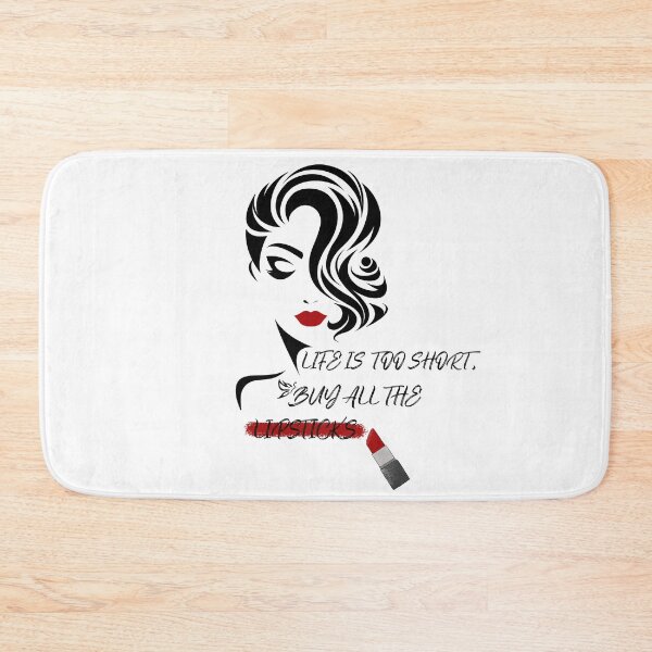 Item preview, Life is too short, buy all the lipstick! designed and sold by BellaDesignArt.