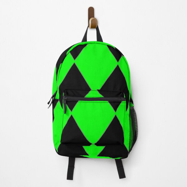 Item preview, GREEN AND BLACK HARLEQUIN PATTERN designed and sold by ozcushionstoo.