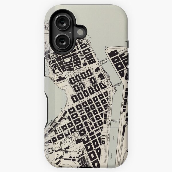 Vista previa del artículo con la obra «Mapa antiguo de San Sebastián, España (1943)», diseñado y vendido por BravuraMedia.