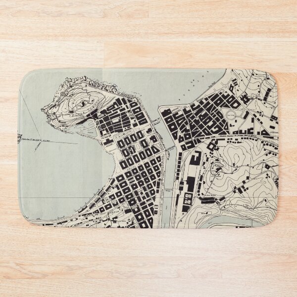 Item preview, Vintage San Sebastian Spain Map (1943) designed and sold by BravuraMedia.