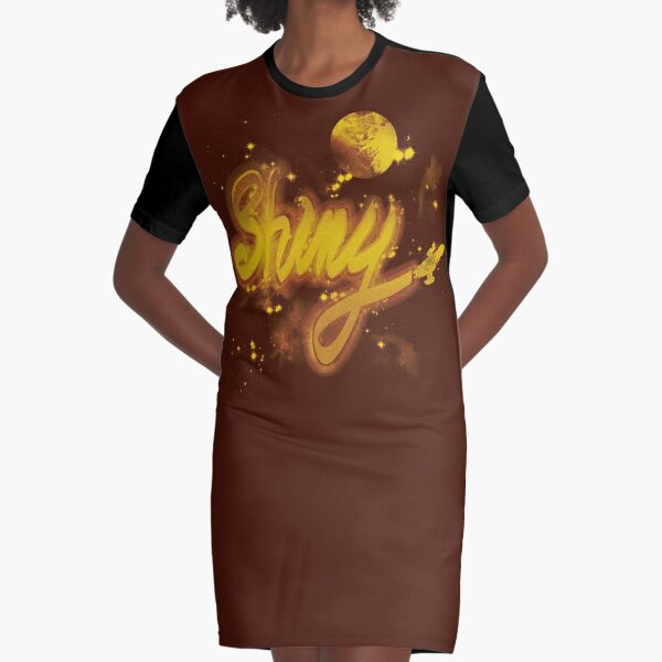 shiny t shirt dress