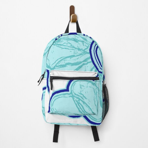 Artikelvorschau, HANDGEZEICHNETES RETRO AQUA UND NAVY BLUE SINGLE FLOWER ODER TILED DESIGN entworfen und verkauft von ozcushionstoo.