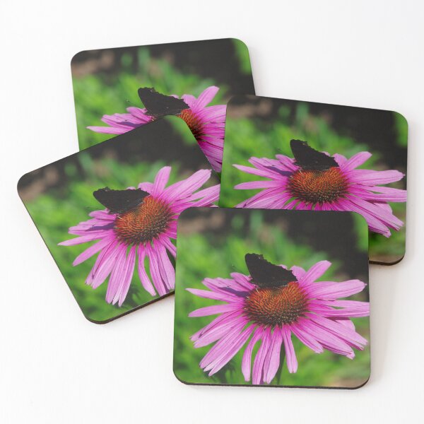 Item preview, Purple Coneflower with Butterfly designed and sold by Treemonk.
