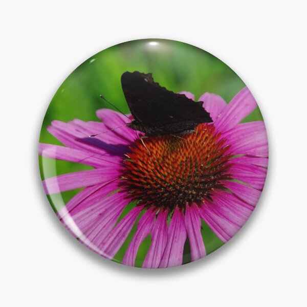 Item preview, Purple Coneflower with Butterfly designed and sold by Treemonk.