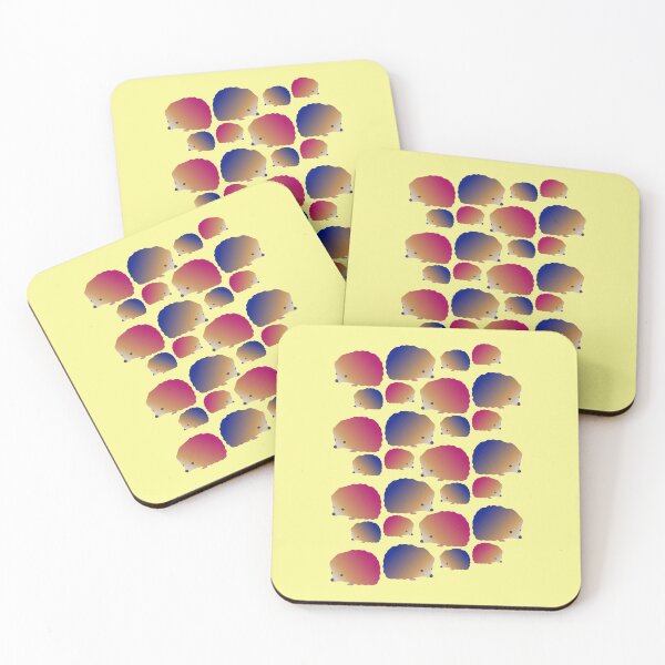 Item preview, Happy Hedgehog Family Pattern (on pale yellow) designed and sold by Davey's Designs.