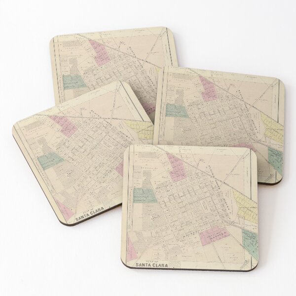 Item preview, Vintage Map of Santa Clara CA (1876) designed and sold by BravuraMedia.