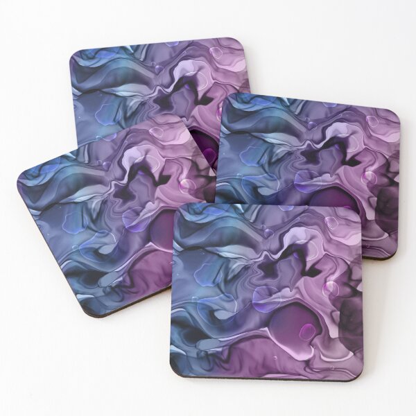 Item preview, Mermaid Ink Splashes in Blue Purple designed and sold by WisdomInspired.