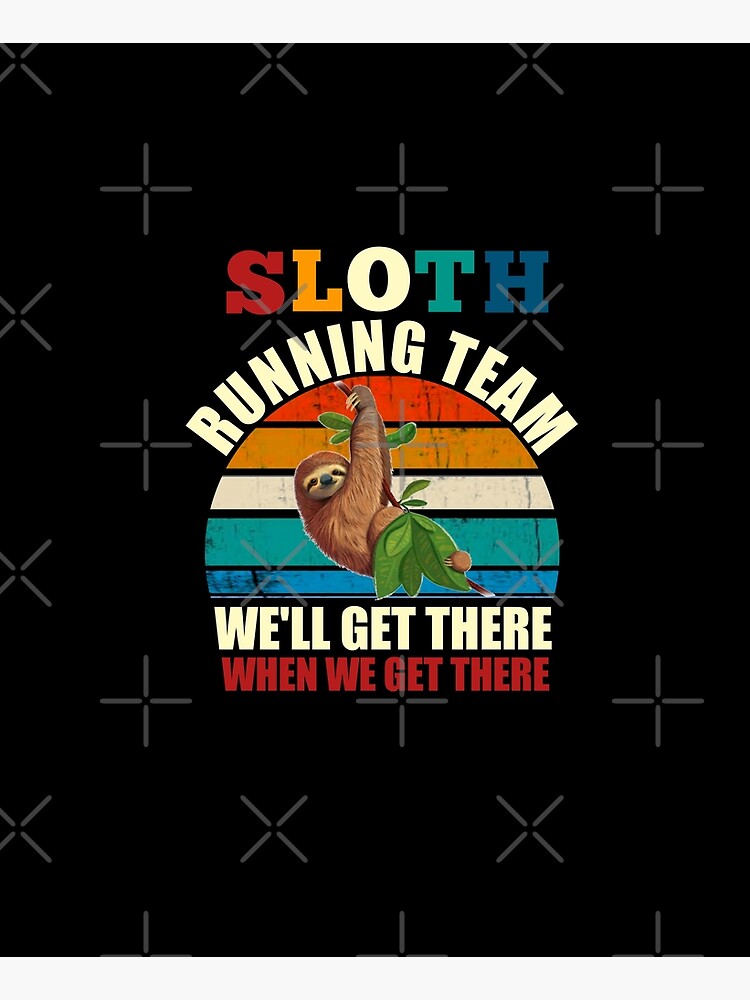 Sloth running team by TopDesignArt