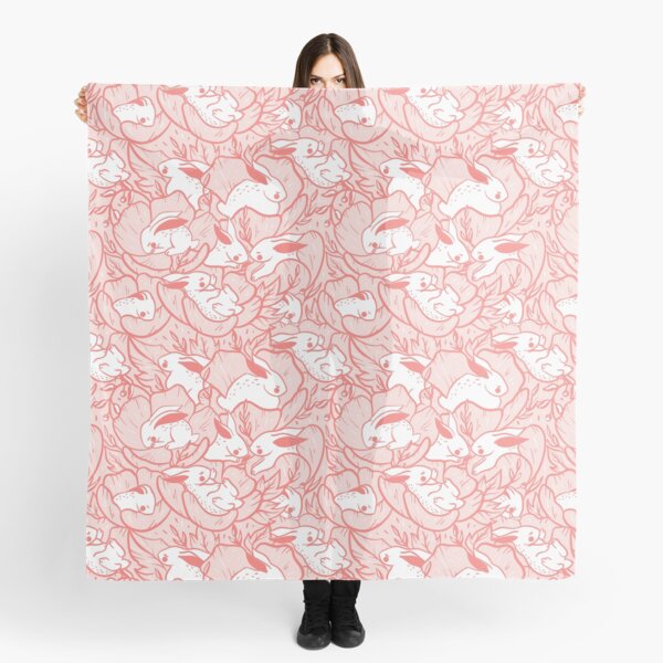 Where the bunnies sleep (rose) Scarf