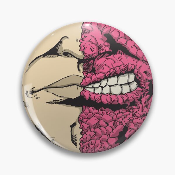 Item preview, Facemask: Gruesome Half-face Pink designed and sold by Prototypeinks.