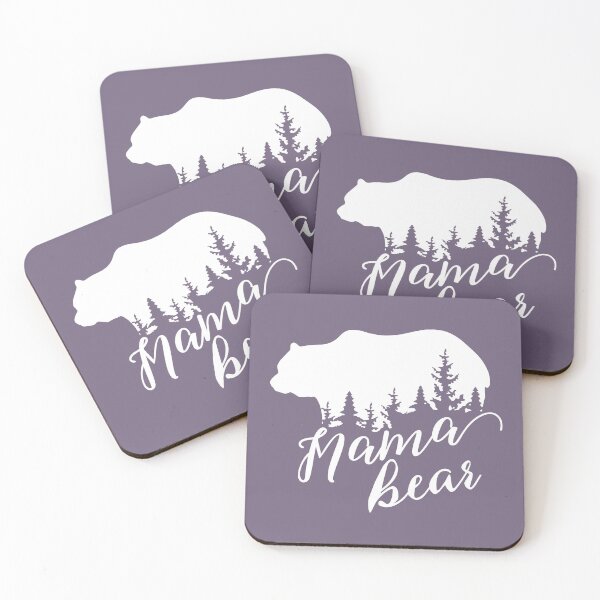 Item preview, Mama Bear Purple OR Blue Forest Mask designed and sold by 3bythelake.
