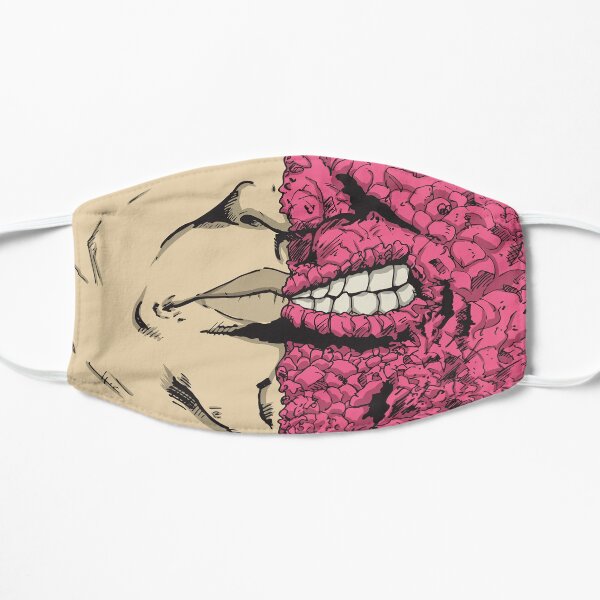 Facemask: Gruesome Half-face Pink Mask
