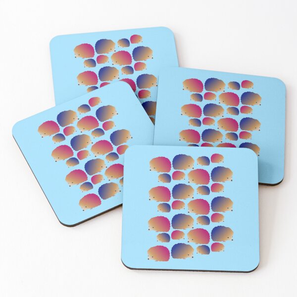 Item preview, Happy Hedgehog Family Pattern (on baby blue) designed and sold by Davey's Designs.